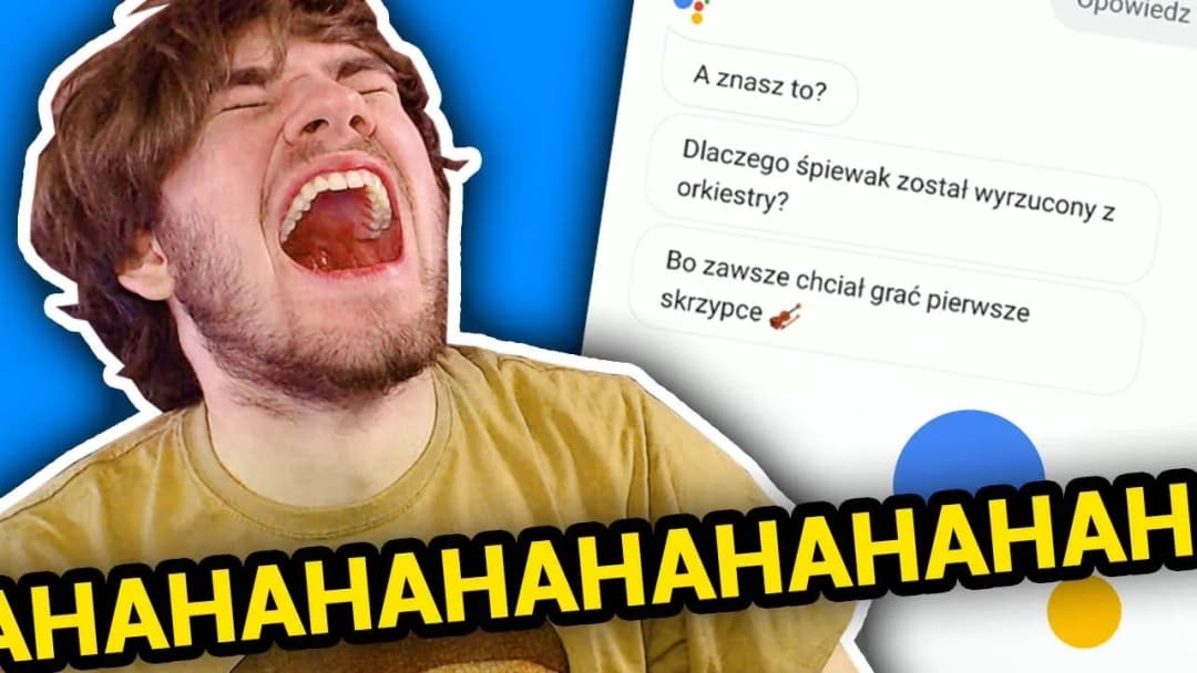 Asystent Google: opowiedz dowcip, rozbaw mnie! Komendy